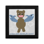 Bear With Sharks For Arms Jewelry Box