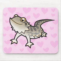 Bearded Dragon / Rankin Dragon Love Mousepad