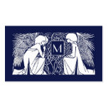 Beardsley Angels Monogram Mummy Calling Card Business Card Templates