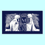 Beardsley Angels Monogram Mummy Calling Card business cards