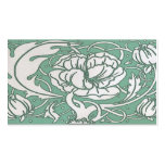 Beardsley Art Nouvea Peony Standard  Business Card