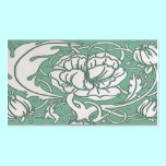 Beardsley Art Nouvea Peony Standard  Business Card business cards