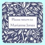 Beardsley Border Elegant Bookplate stickers
