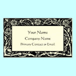 Beardsley Floral Border Elegant Business Card business cards