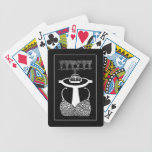 Beardsley Nouveau Garden Peacocks Playing Cards playing cards