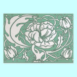 Beardsley  Nouveau Peony  Elegant  Business Card business cards