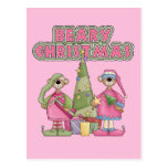 Beary Christmas PInk Post Card