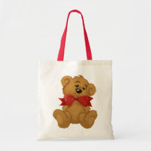 Beary Happy Tote Bags