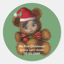 Beary Merry Christmas Sticker
