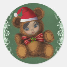 Beary Merry Christmas Sticker