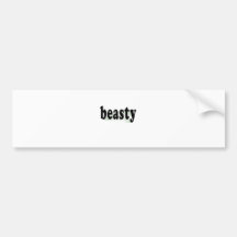 Beasty (the green machine) bumper sticker