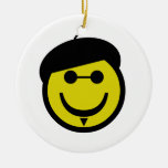 Beatnik Smiley Christmas Ornament