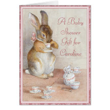 Beatrix Potter Custom Baby Shower Gift Card