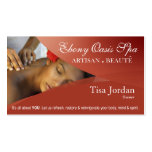 Beauté Salon Day Spa Massage Therapy Aromatherapy Business Card