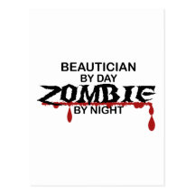 Beautician Zombie Post Card