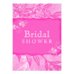 Beautiful Blooms In Pink Personalised Announcements