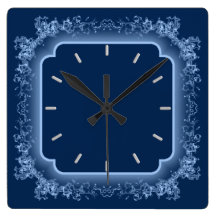 Beautiful Blue Wall Clock