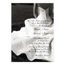 Beautiful Bride Wedding Invitation