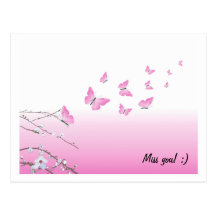 Beautiful butterflies post card