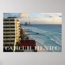 Beautiful Cancun Ocean View Print