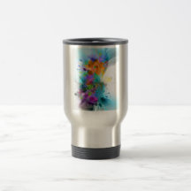Beautiful colourful and cool splatter music note mug