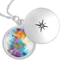 Beautiful colourful and cool splatter music note jewelry
