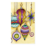 Beautiful Colourful Christmas Ornaments Hanging Business Card