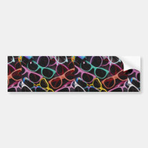 Beautiful Colourful sunglasses Bumper Sticker