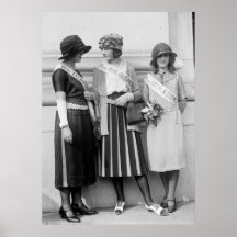 Beautiful Contestants: 1920s Poster