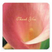 Beautiful Elegant Cala Lily Wedding Thank YOu Personalized Invitation
