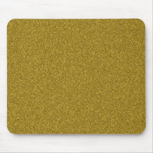 Beautiful fashinable girly yellow gold glitter mousepad