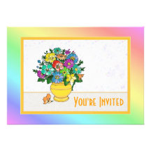 Beautiful Floral Invitation
