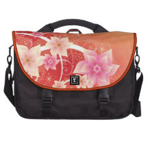 Beautiful Flower Design Laptop Bag