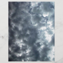 Beautiful fluffy white clouds custom flyer