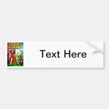 Beautiful Girl and Wise Guys Comic Bumper Sticker