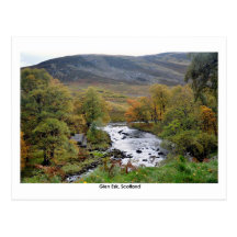 Beautiful Glen Esk, Scotland Postcard