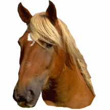 Beautiful gold mained horse sculpture cut outs