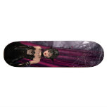 Beautiful Gothic Queen & Cobwebs Skateboard Deck