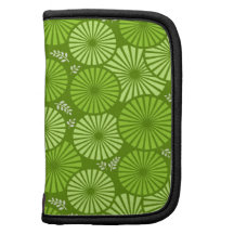 Beautiful, green retro floral Planner