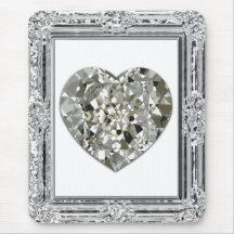 Beautiful Heart Of Diamonds Mousepad