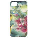Beautiful Hummingbirds at Night Silk Art iPhone 5 Covers