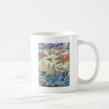 Beautiful Hummingbirds Flowers Stained Glass Art Coffee Mug