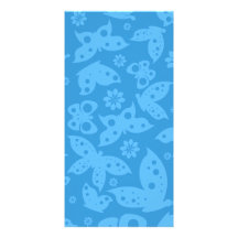 Beautiful light blue butterflies valentine gift picture card