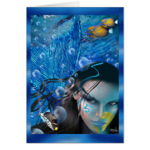 Beautiful Mara Mermaid Card
