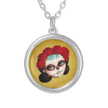 Beautiful Mexican Catrina Necklaces