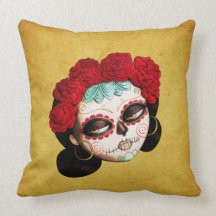 Beautiful Mexican Catrina Pillow