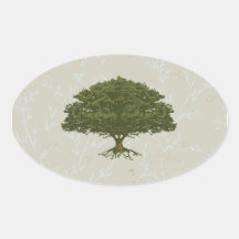 Beautiful Oak Tree Sticker