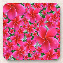 Beautiful Pink Flowers Drink Coasters