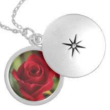 Beautiful Red Rose Pendant