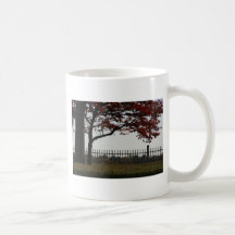 Beautiful Red Tree Autumn Photo Coffee Mugs